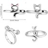 4Pcs Knitting Crochet Loop,Adjustable Knitting Crochet Loop Ring,Finger Yarn Guide,Ring,with