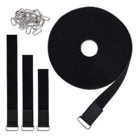 Litorange Magic Binding Band, Length 22.8 ft (8 m), Wide, Multicolor, Stainless Steel, 30 Buckles, Freely Cut, Repeatable, Blue/Gray/Orange, Cargo Tightening Belt, Magic Band, Strong, Heat Resistant,