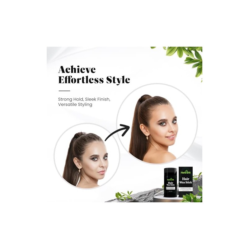 Herbishh Hair Wax Stick for Smoothing and Styling - 2.7