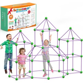 140 PCS Fort Building Kit for Kids Age 4-10, Den Building Kit Fort Toys
