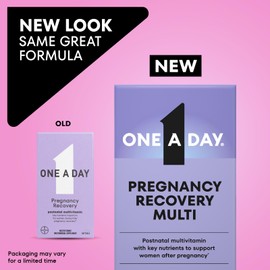 ONE A DAY Postnatal Complete Multivitamin for Post-Pregnancy with Folic Acid and Omega-3 DHA, 60 Count (Packaging May Vary)