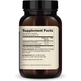 Dr. Mercola L-Theanine Plus GABA, 60 Capsules, Non-GMO, Gluten Free, Soy Free