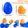 18 Pack Easter Eggs Fillers LED Chick Puffer Balls, Easter