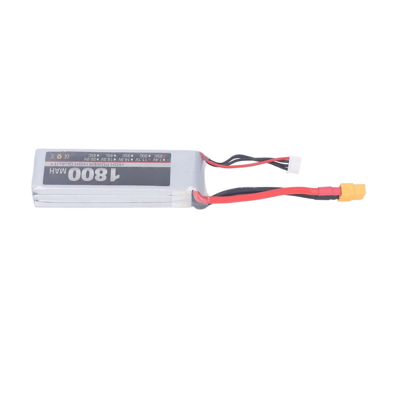 LiPo Battery Pack 11.1V 3S 1800mAh 25C Rechargeable LiPo Battery