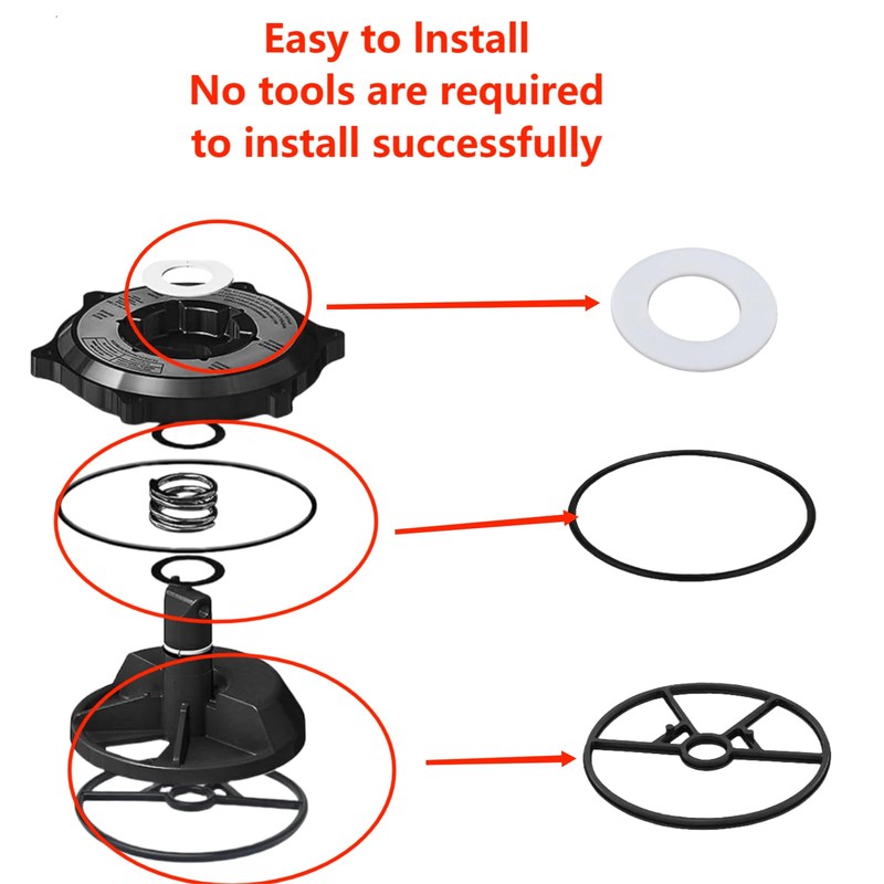 SP0714T Pool Filter Valve Seal Replacement Kit with Hayward Sp0714t