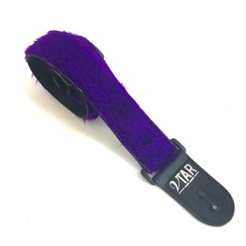 Vtar Vegan Guitar Strap, Electric Acoustic Bass & 6 Free Pics (Purple Faux Fur)