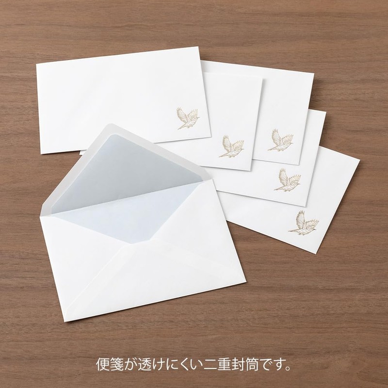 Midori Envelope for Special Occasions, Western 2 A6, Bird Pattern