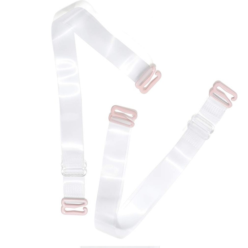 YARBAR Clear Bra Straps Adjustable, Invisible Non-Slip Bra Straps for