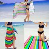 Yunzhou Striped Extra Large Microfibre Lightweight Beach Towel Quick Dry
