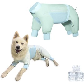 Dog Shirt Summer, Cooling Vests for Dogs, Soft Dog Clothes, UV Protection Pet T-Shirt, Dog T-Shirt for Small, Medium, Large Dogs (M, Green A)