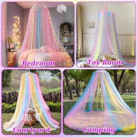 GTDOOCE Mosquito Net Bed, Mosquito Net Bed, Mosquito Net Travel, Mosquito Net Travel, Bed Canopy Girls for Bedroom, Decorative, Travel, 60 x 250 x 1250 cm