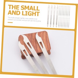 minkissy 20pcs Manicure Files for Nail Buffing Professional Nail Tech Supplies Metal File Set Double-sided Printing Perfect for and