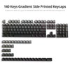 Ussixchare 140 Keys Gradient Keycaps Side Printed Keycap Set Cherry