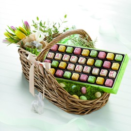 The Swiss Colony Mini Easter Petits Fours: A Delightful Cake Assortment of Decadent Petits Fours Layer Cakes, and Gourmet Easter Treats - A Gift of 36 (.25 oz. each) for Your Easter Basket