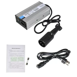 golfpartstore 48 Volt For Club Car Golf Cart Battery Charger 48V 6 Amps Snap Head 3 Pin Plug