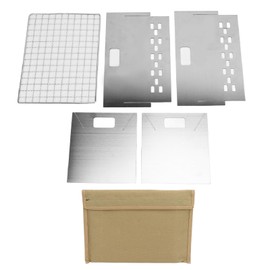 Folding Charcoal BBQ Grill Stainless Steel Mini Detachable Portable Barbecue Grill for Outdoor Camping