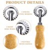 Pasta Cutter Wheel,Ravioli Stamp Cutter with Roller Zinc Alloy Noodle