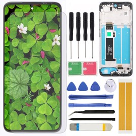 LCD Screen Replacement for Motorola Moto G Play 2024 6.5” XT2413 XT2413-1 XT2413-2 XT2413V Assembly LCD Display Touch Screen Digitizer with Frame Repair Tools