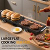 Sunvivi Electric Griddle Flat Grill: Indoor Grill with 2 Adjustable