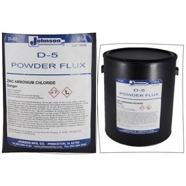 Johnson’s D-5 Powder Flux Fast Soldering Zinc Ammonium Chloride Flux for Professional Radiator Repairs and Metal Soldering – 10 lb Flux Powder