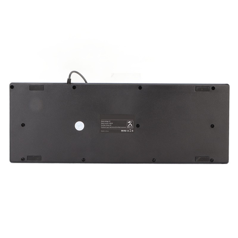 Mechanical Gaming Keyboard Multifunction 87 Keys Colorful Backlight USB Wired