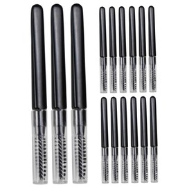 Ipetboom 20pcs Portable Eyebrow Brush with Angle Eyelash Spoolie Brow Shaping Makeup Tool