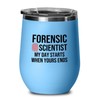 Forensic Blue Edition Wine Tumbler 12oz - My Day Start