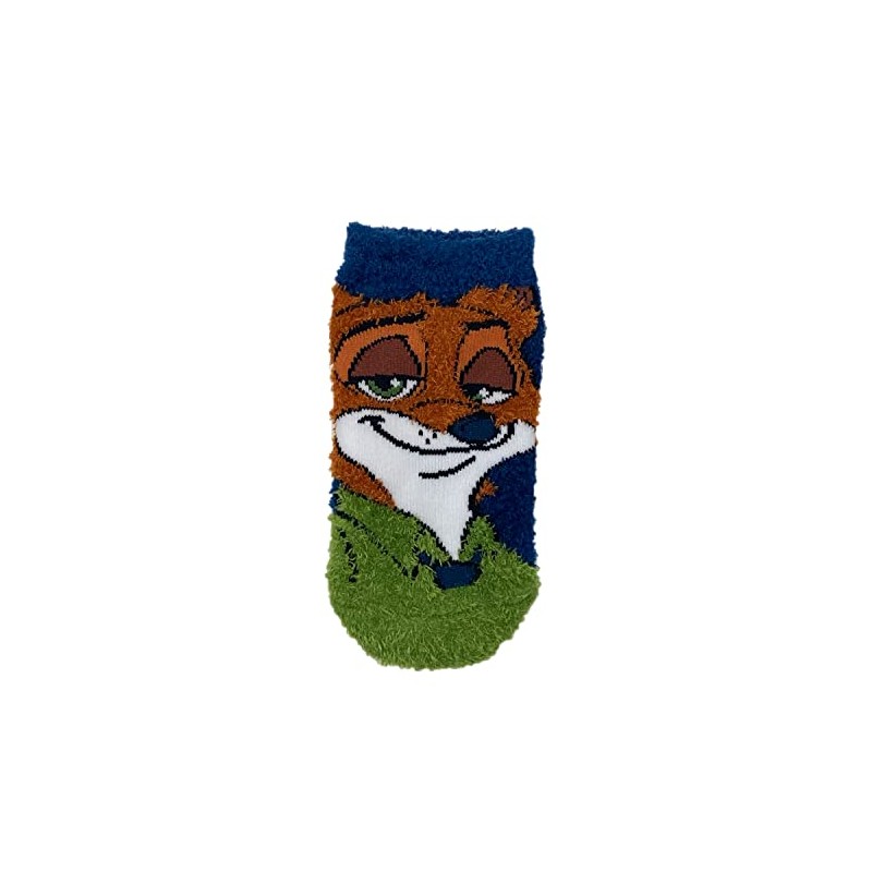 Zootopia Nick Face Up Fuzzy Socks Kids