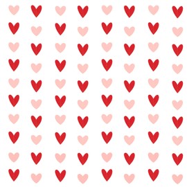 CUUSNNY Valentines Day Decorations,Red Pink Heart Garland Galentines Day Decorations Heart Hanging String Garland for Girl Wedding Anniversary Baby Shower Engagement(NO DIY 8Pack 50ft)