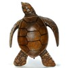 9" Hand Carved Wood Hawaiian Honu Sea Turtle Bowl w/Flippers