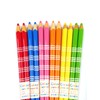 aoba Chopsticks Dishwasher Safe, Natural Wood Color Pencil Border Orange