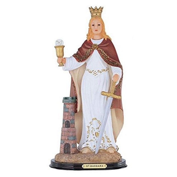 StealStreet SS-G-312.11 Saint Barbara Santa Holy Figurine Religious Decoration Decor, 12"