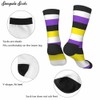 Samgula Non-binary Flag Crew Socks for Woman Size 6-8 Freedom