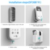TIUIHU Silicone Cover for myQ Smart Garage Video Keypad (White,