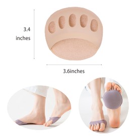 SooGree - Calcetines para dedos de los pies, 7 pares de almohadillas para orejas de tela suave de panal, almohadillas para orejas reutilizables para mujer, almohadillas para orejas metatarsianas para alivio del dolor, protector de calcetines metatarsiano
