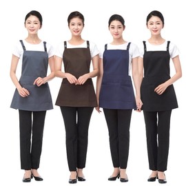HBLN T/C casual apron, LN6114 navy / HBLN T/C 캐쥬얼 앞치마, LN6114 네이비