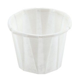 250 x 4oz Disposable White Paper Souffle Ramekins/Portion Pots/Sauce Pots for Condiments or Medicines by Genpack