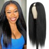 Kinky Straight V Part Wigs for Women Glueless Upgrade U