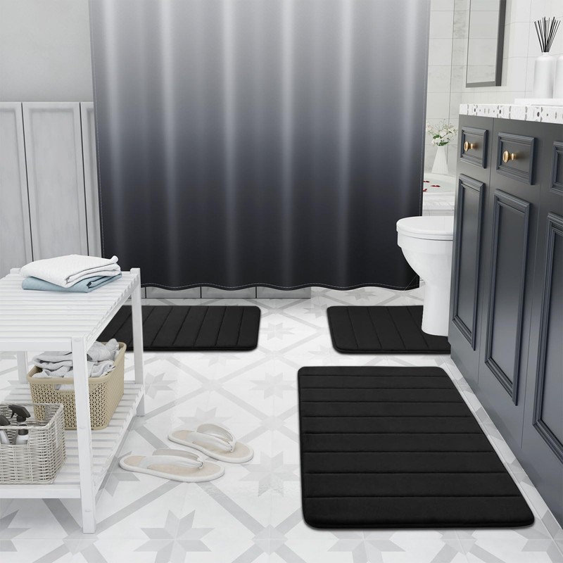 Buganda Memory Foam Bath Mat, 24" x 16", Ultra Soft