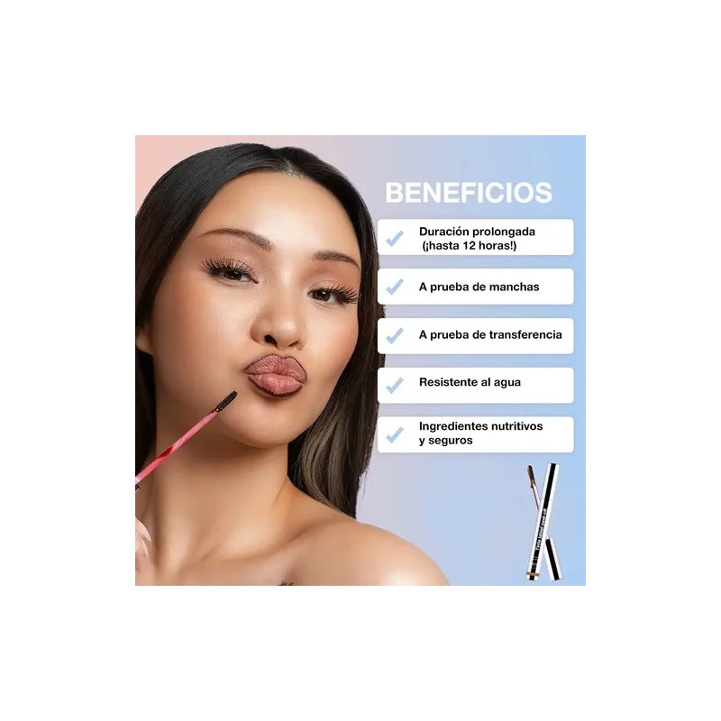 Lápiz Labial 3d Despegable - Mate Para Maquillaje Color
