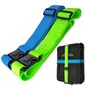 Taschenmann2005 Suitcase Straps with Locking and Cross Strap Function, Set