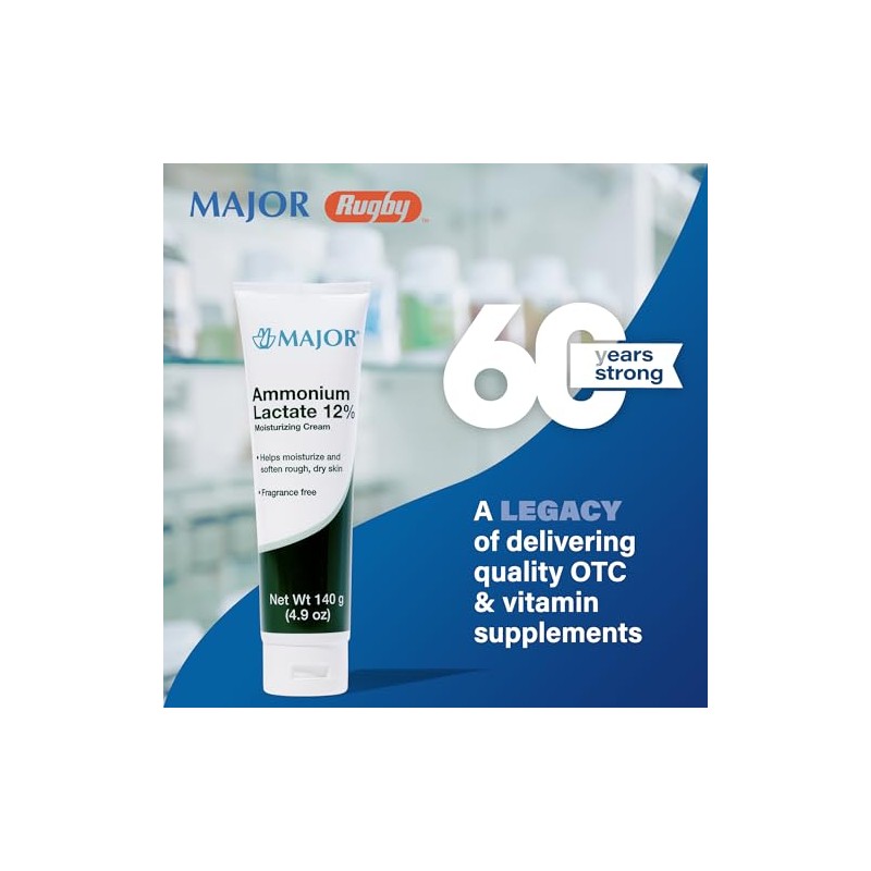 Ammonium Lactate 12% Moisturizing Cream 140 Gm Flip-Top Tube by