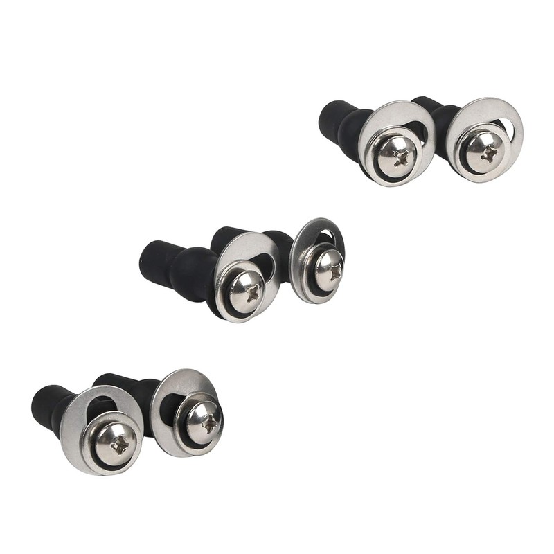 Hibbent 6 Pack Universal Toilet Seat Hinges Screw, Blind Hole