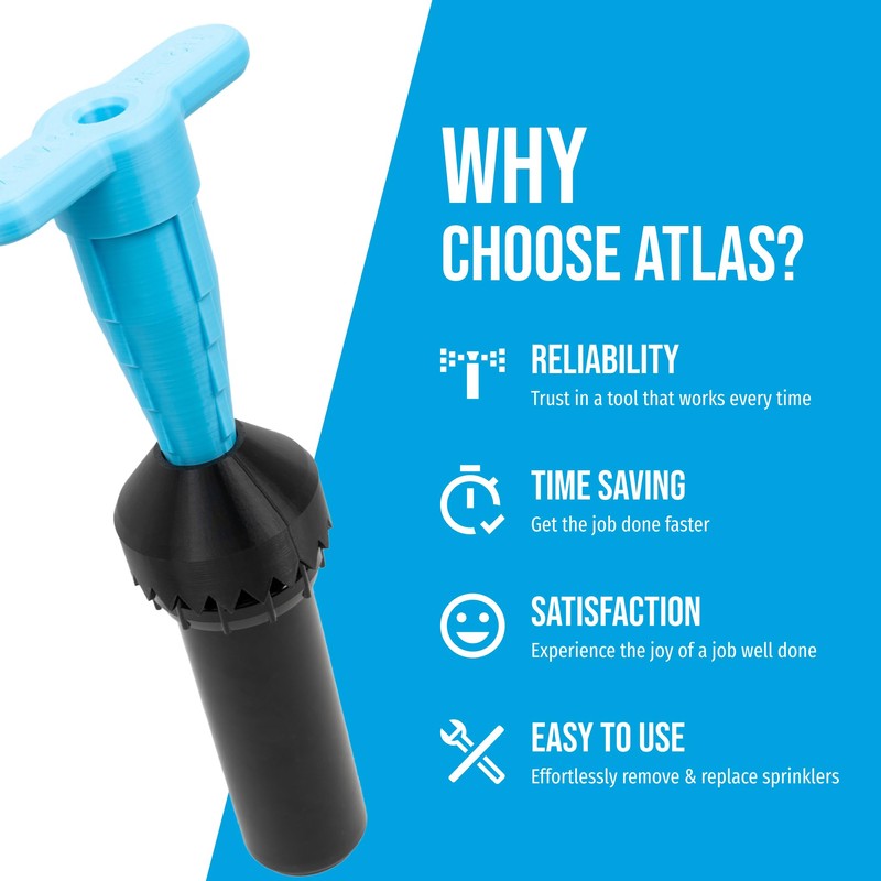 Atlas Sprinkler Head Removal Tool Set - Sprinkler Remover for