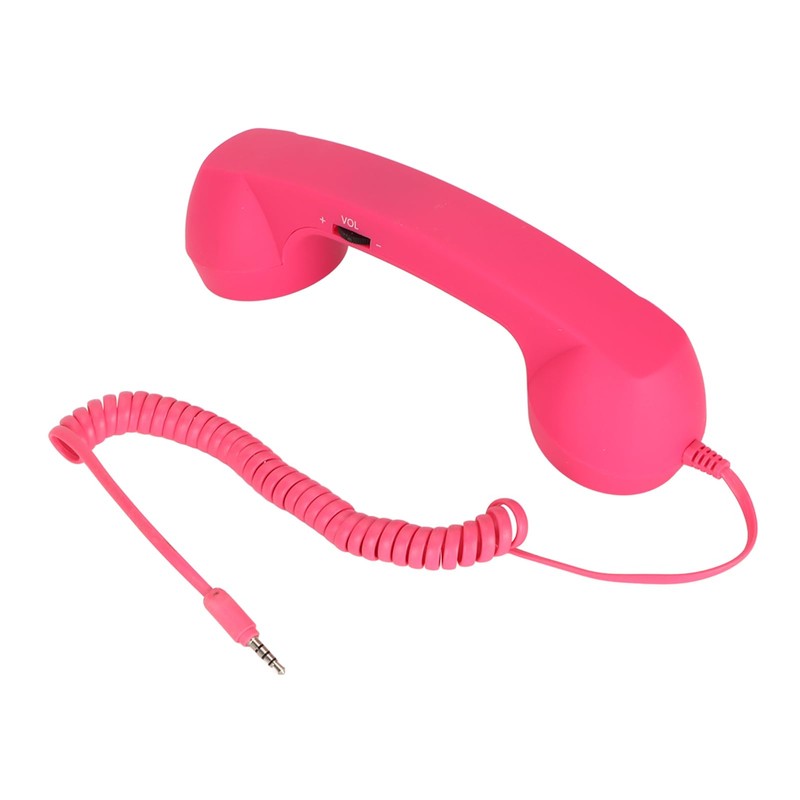 Heayzoki Cell Phone Handset, Retro 3.5mm Telephone Handset Cell Phone