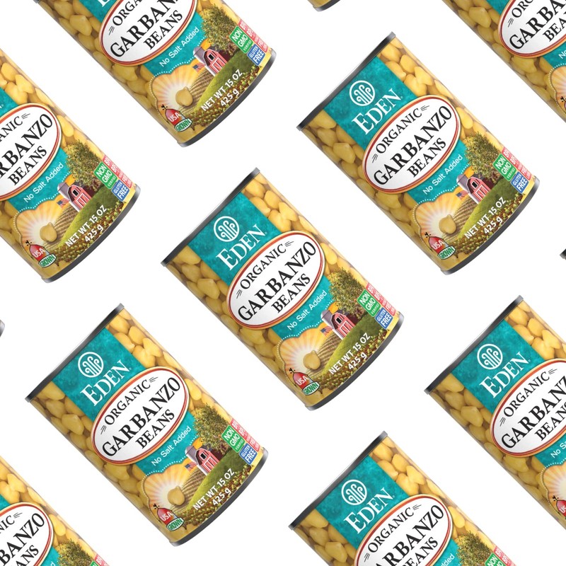 Eden Organic Garbanzo Beans, Chickpeas, 15 oz Can (12-Pack Case),