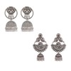 Efulgenz Multipack of 2 Antique Boho Oxidized Indian Earrings for