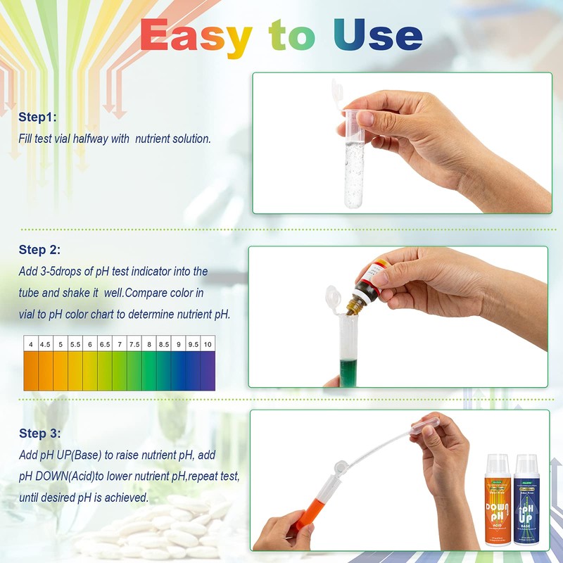 FOLLOWIN pH Up and Down Control Kit (9oz+9oz), Hydroponics pH