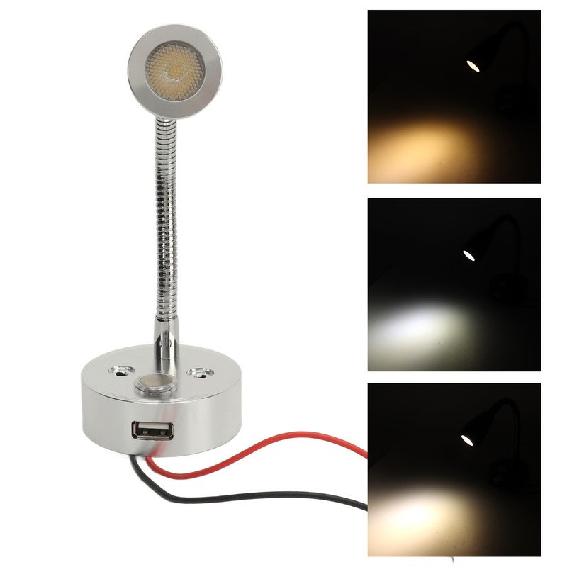 RV Reading Light LED Adjustable Brightness Touch Control Indoor Bedside