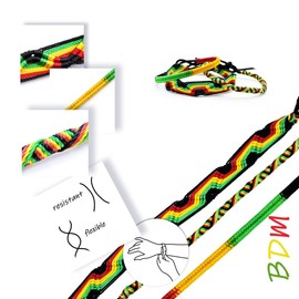 Red Green Yellow Bead Rastafari Elastic Bracelet BOD Marley Rasta Reggae Hippie Bracelet, Beads, elastic